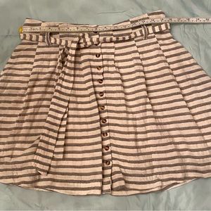 Blue Rain Skirt, Large. Button down, with belt loops. Matching belt included.